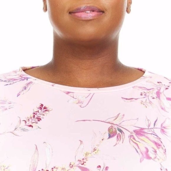 FLORA NIKROOZ Pajama Set Pink Blush Botanical Kathy - Large - Picture 2 of 6